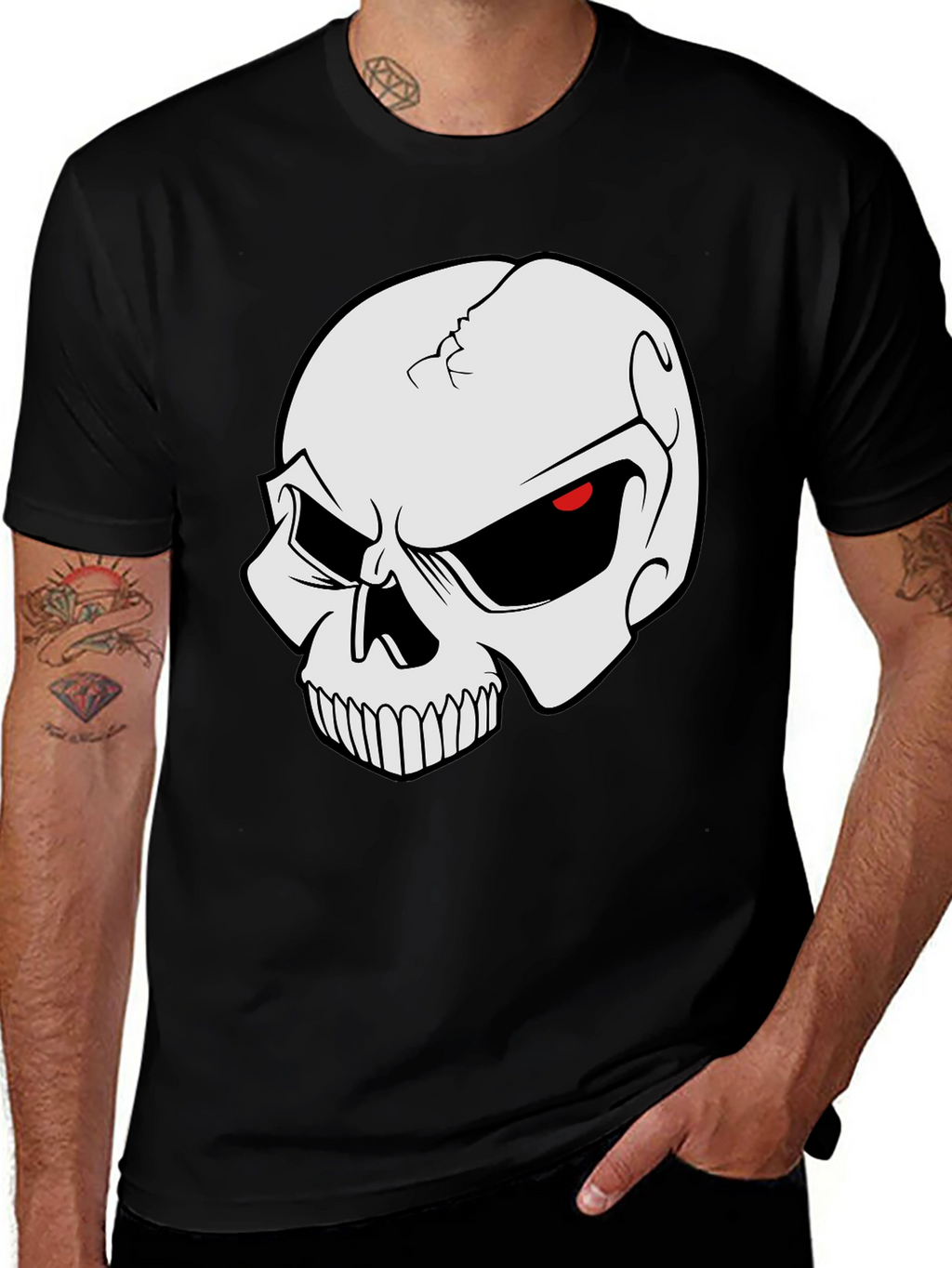Skull Graphic Black T-Shirt