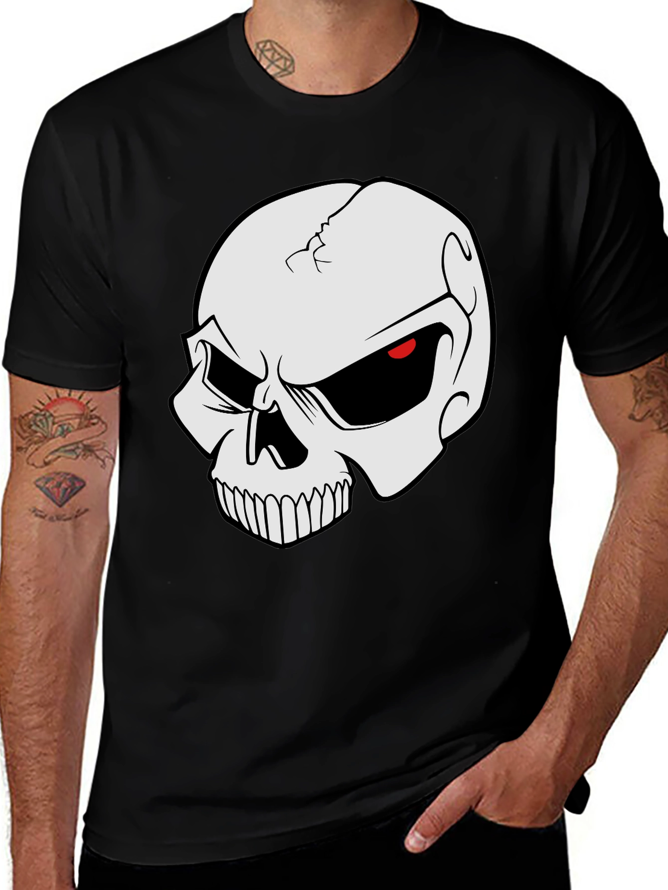 Skull Graphic Black T-Shirt