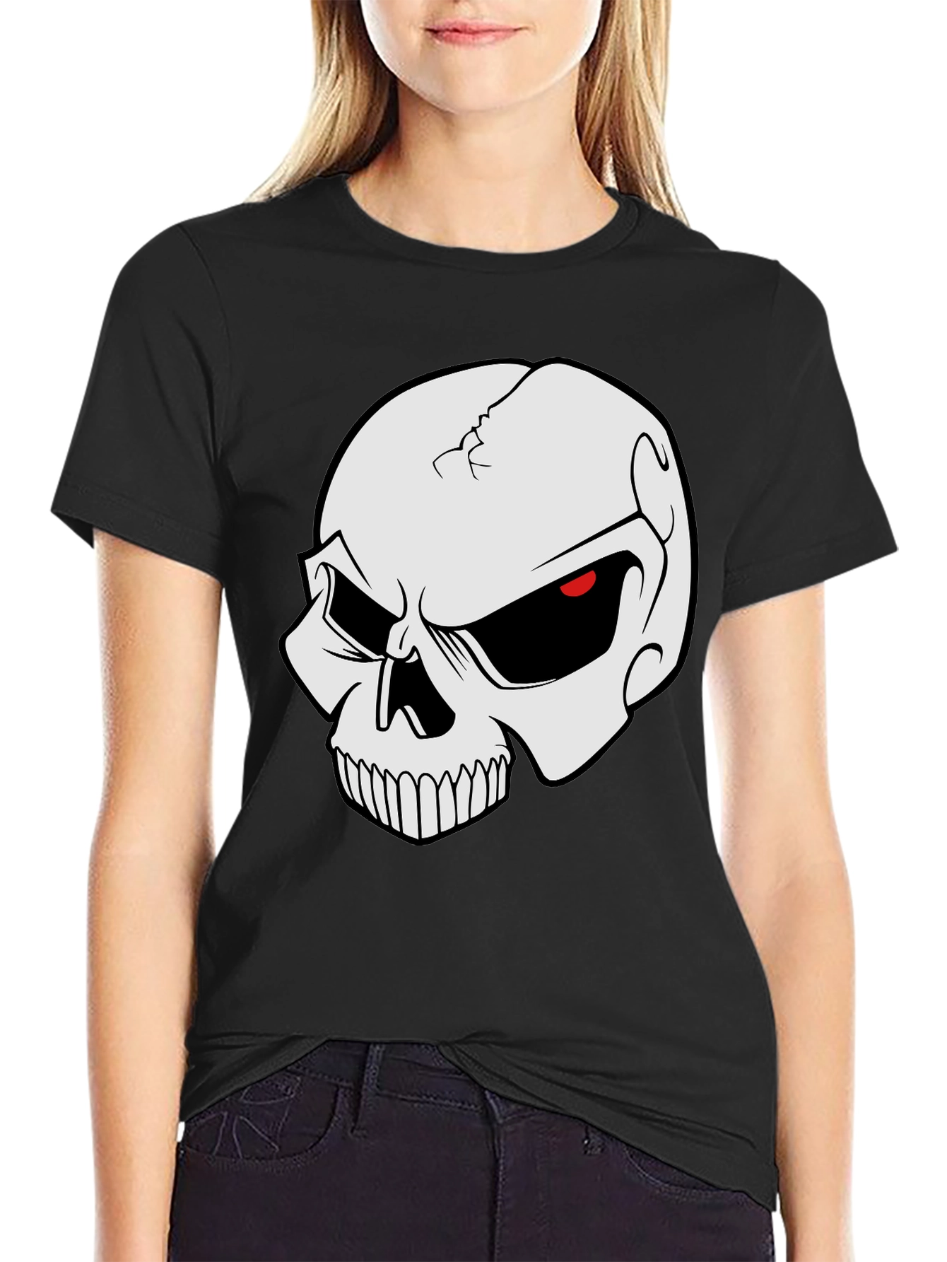 Skull Graphic Black T-Shirt