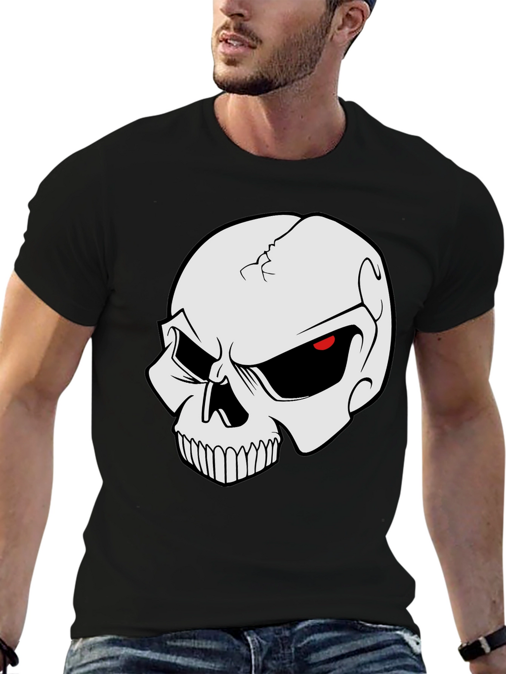 Skull Graphic Black T-Shirt