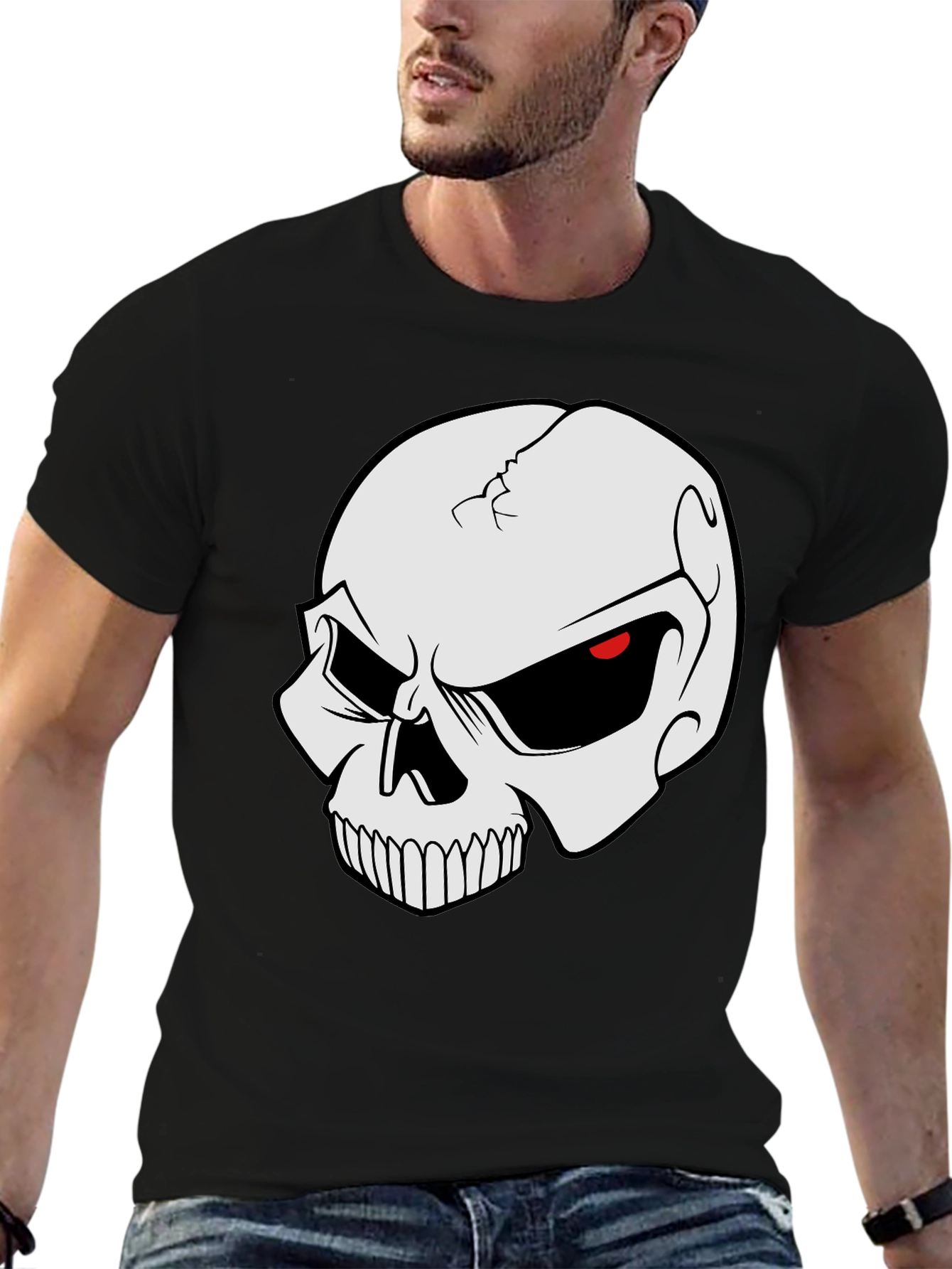 Skull Graphic Black T-Shirt