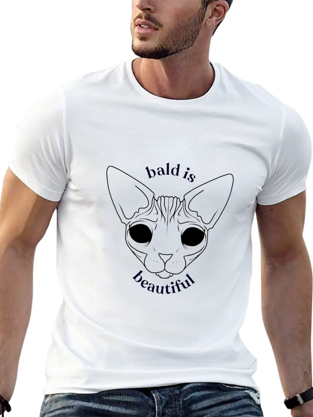 Bald is Beautiful Sphynx Cat T-Shirt