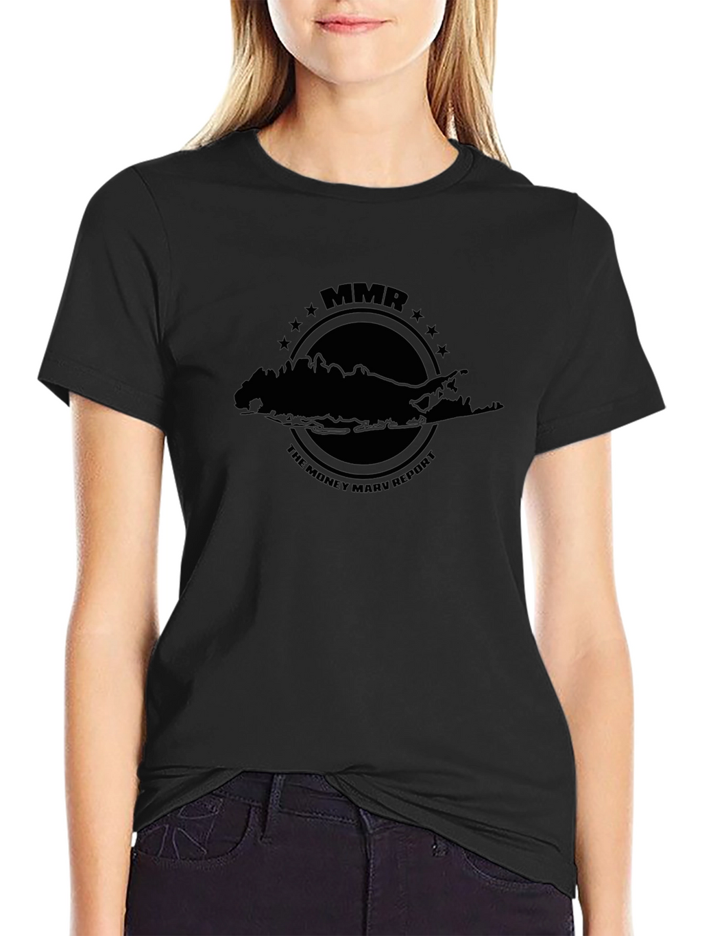 MMR The Money Mary Report Black T-Shirt