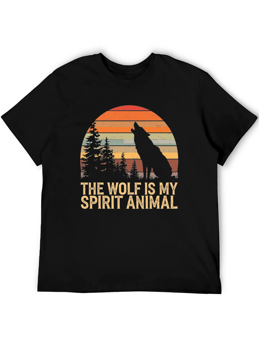 Wolf Spirit Animal T-Shirt - Nature Inspired Graphic Tee