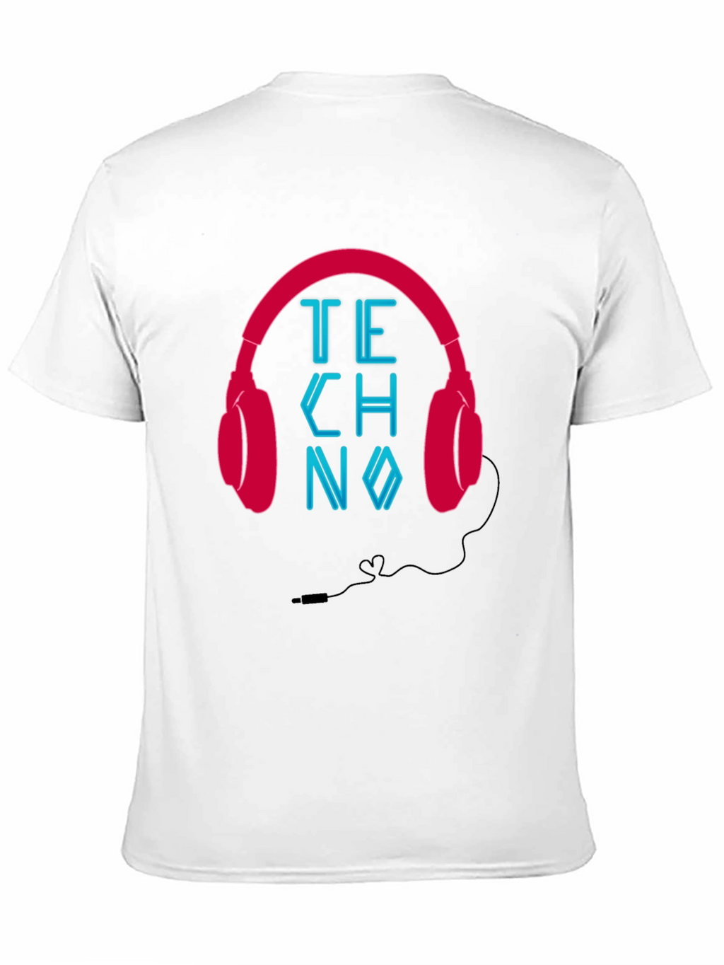 Techno Headphones Graphic Tee