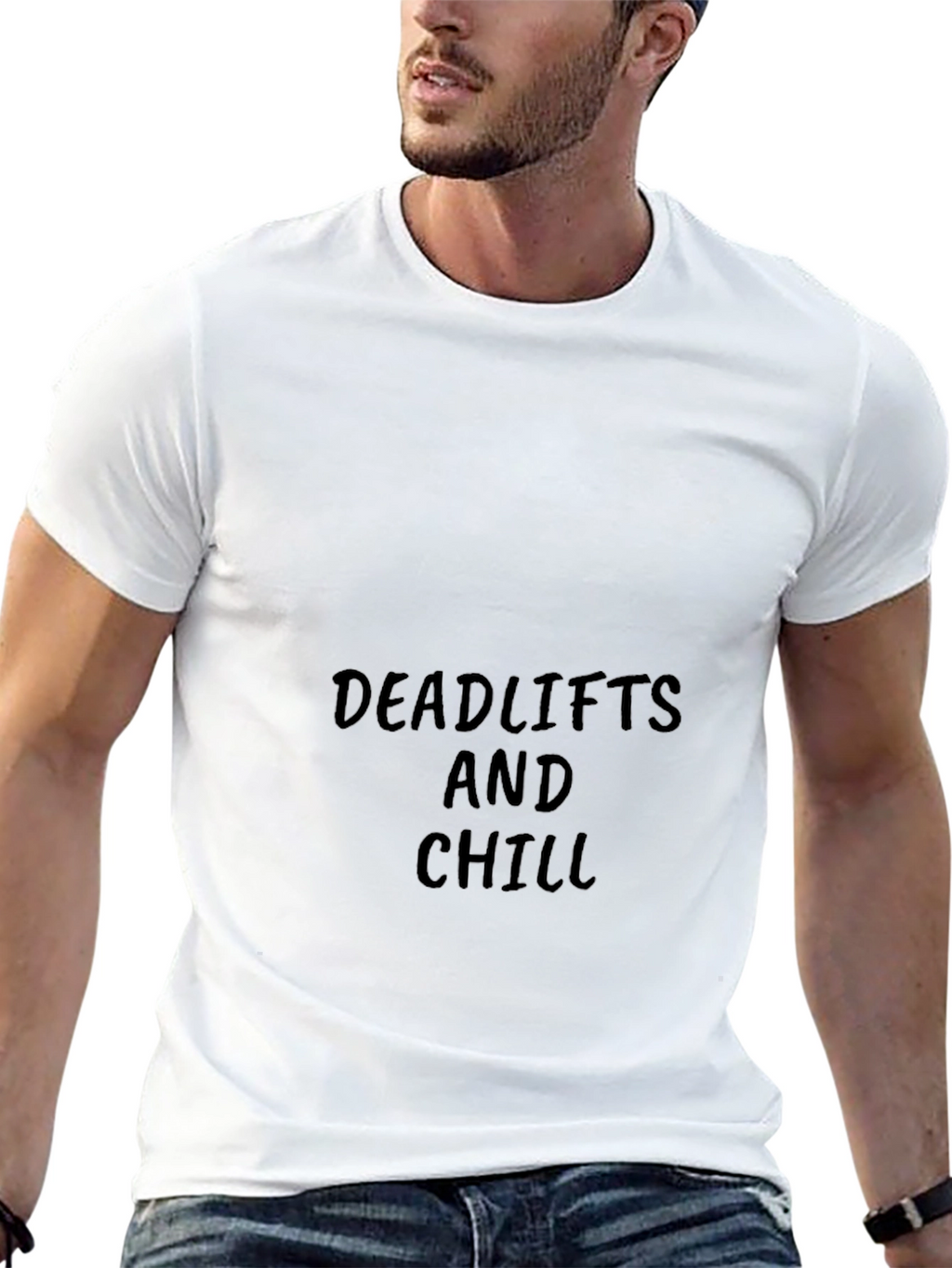 Deadlifts and Chill Black T-Shirt