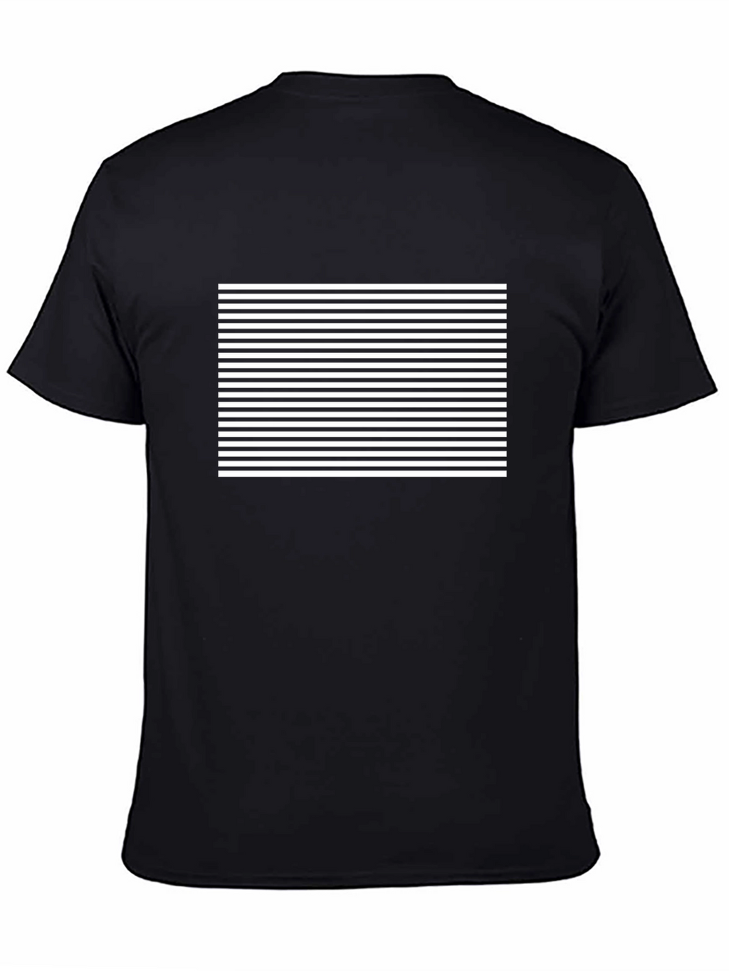 Striped Graphic Tee - Classic Black