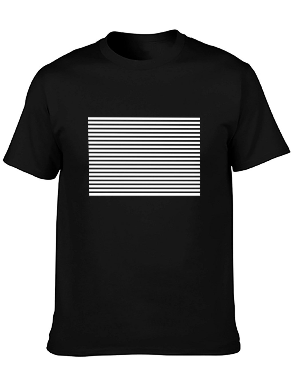 Striped Graphic Tee - Classic Black