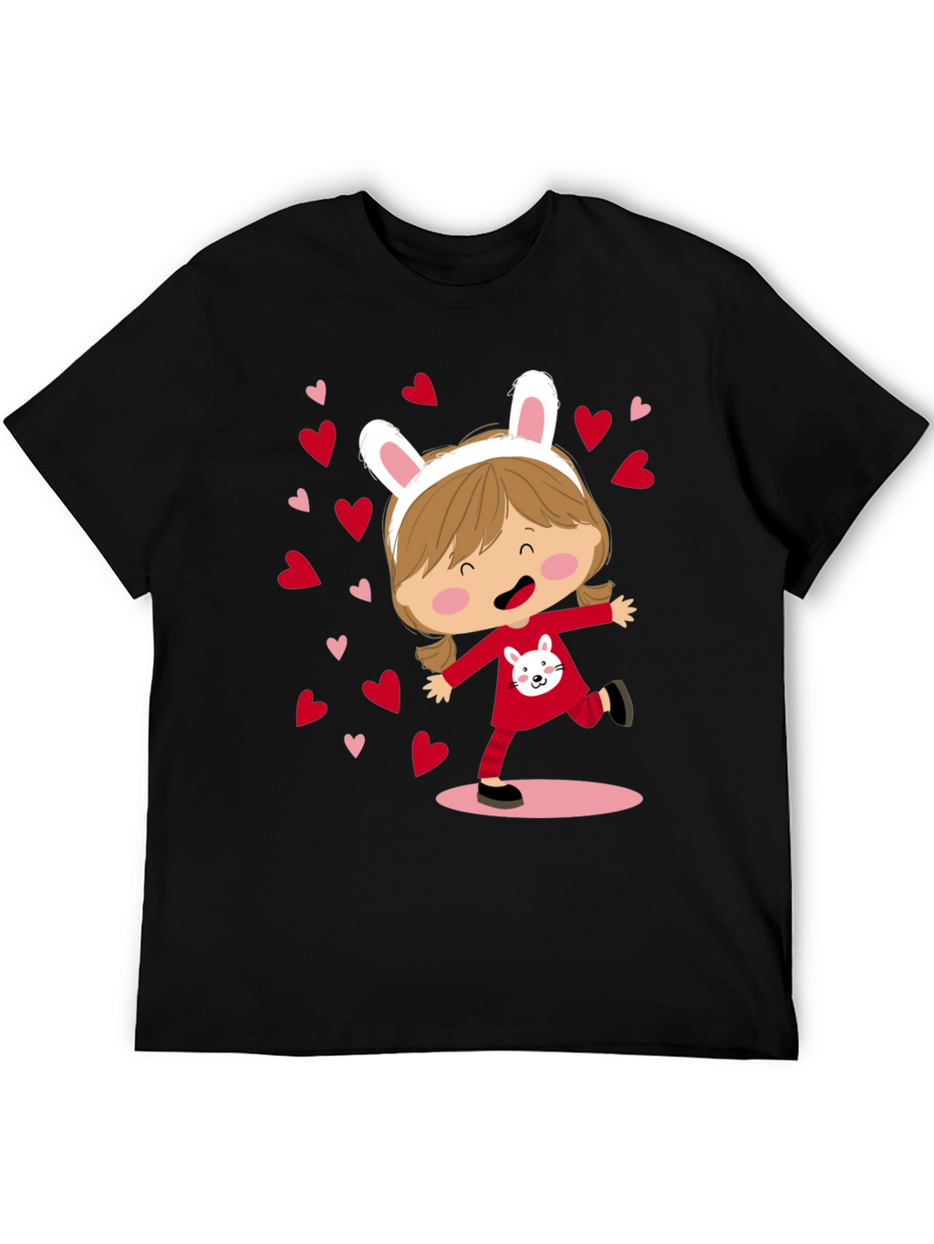 Cute Bunny Girl Graphic Tee