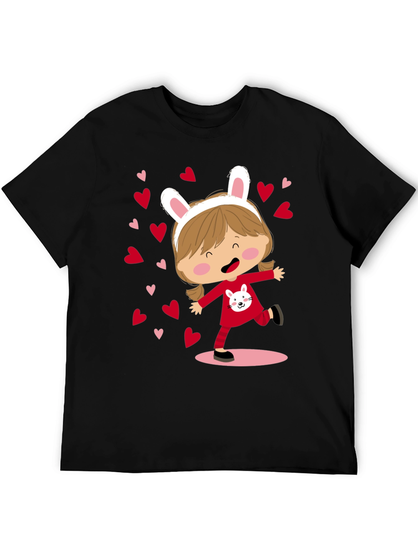 Cute Bunny Girl Graphic Tee