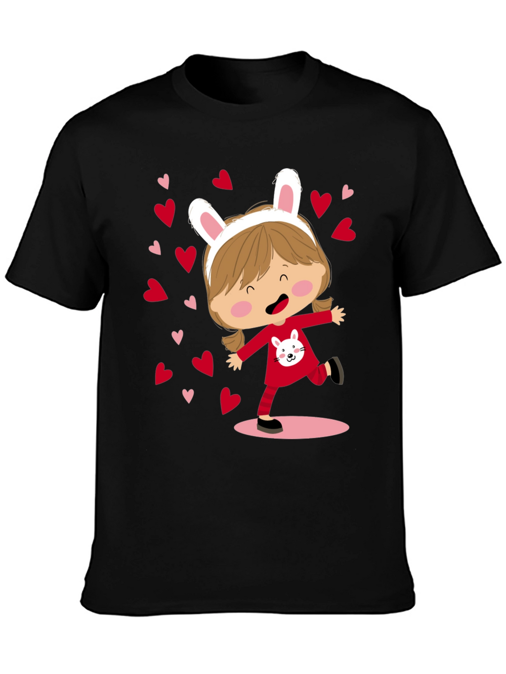 Cute Bunny Girl Graphic Tee
