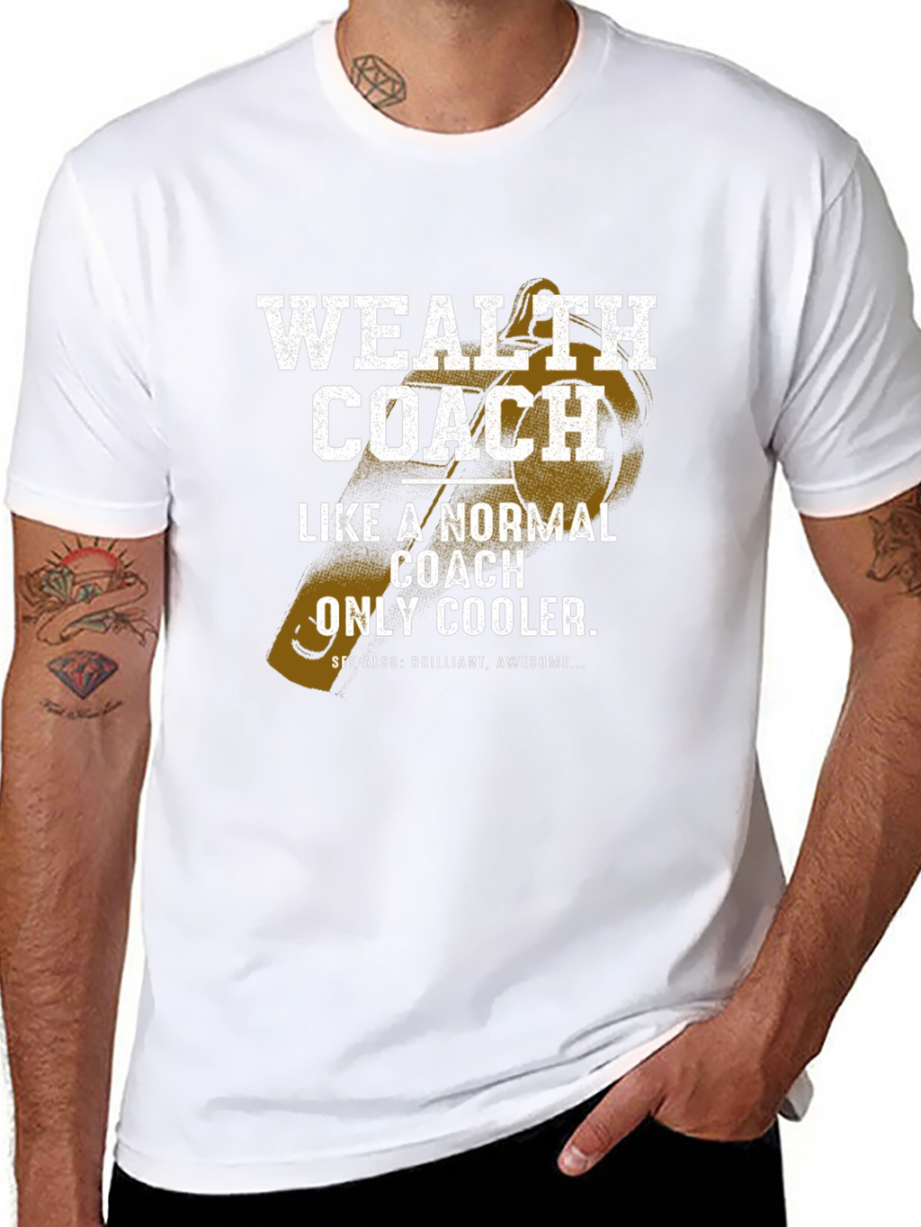 Wealth Coach Graphic T-Shirt - Funny Cool Coaching Tee