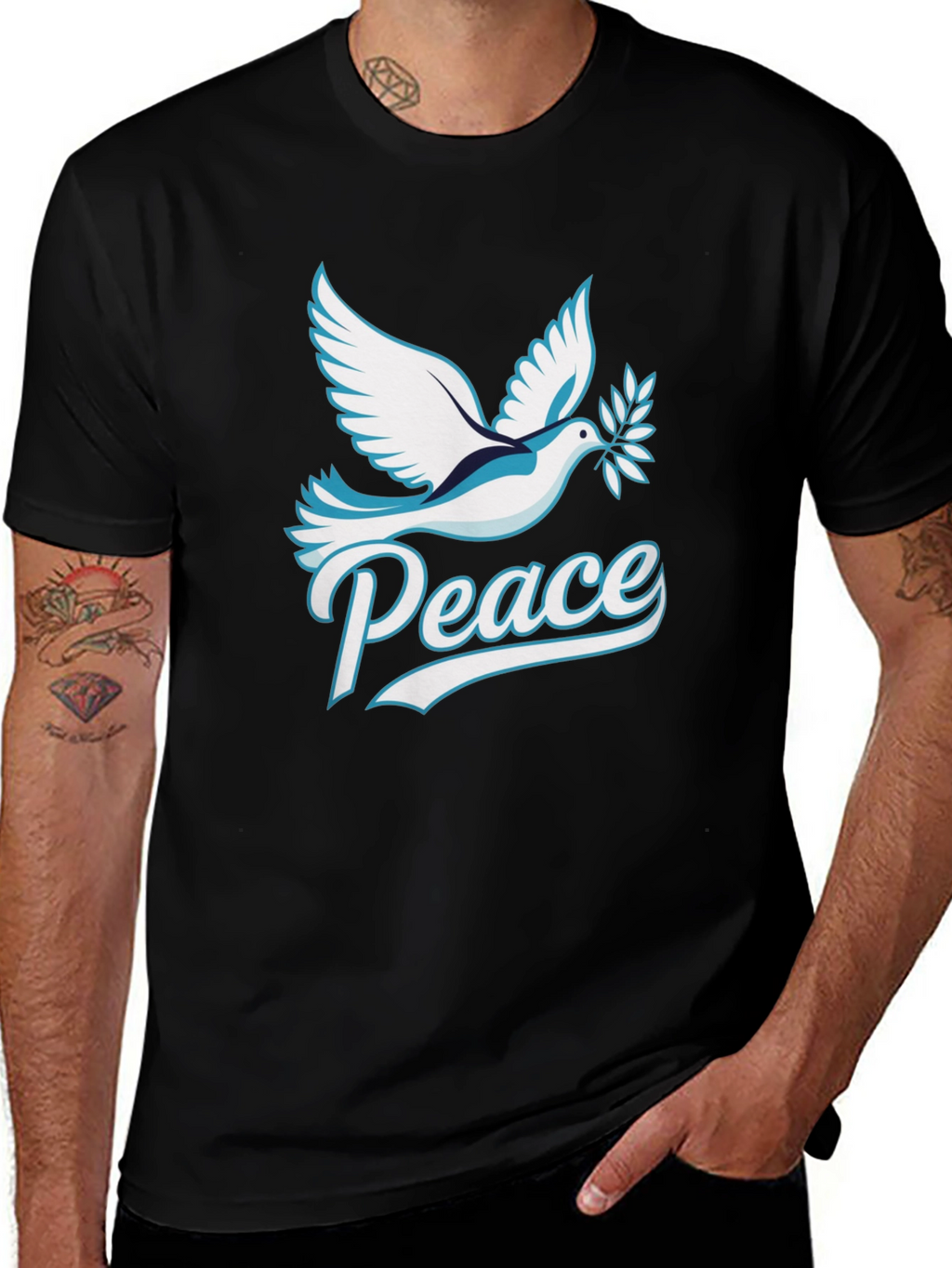 Peace Dove Graphic Tee - Soft Cotton Blend