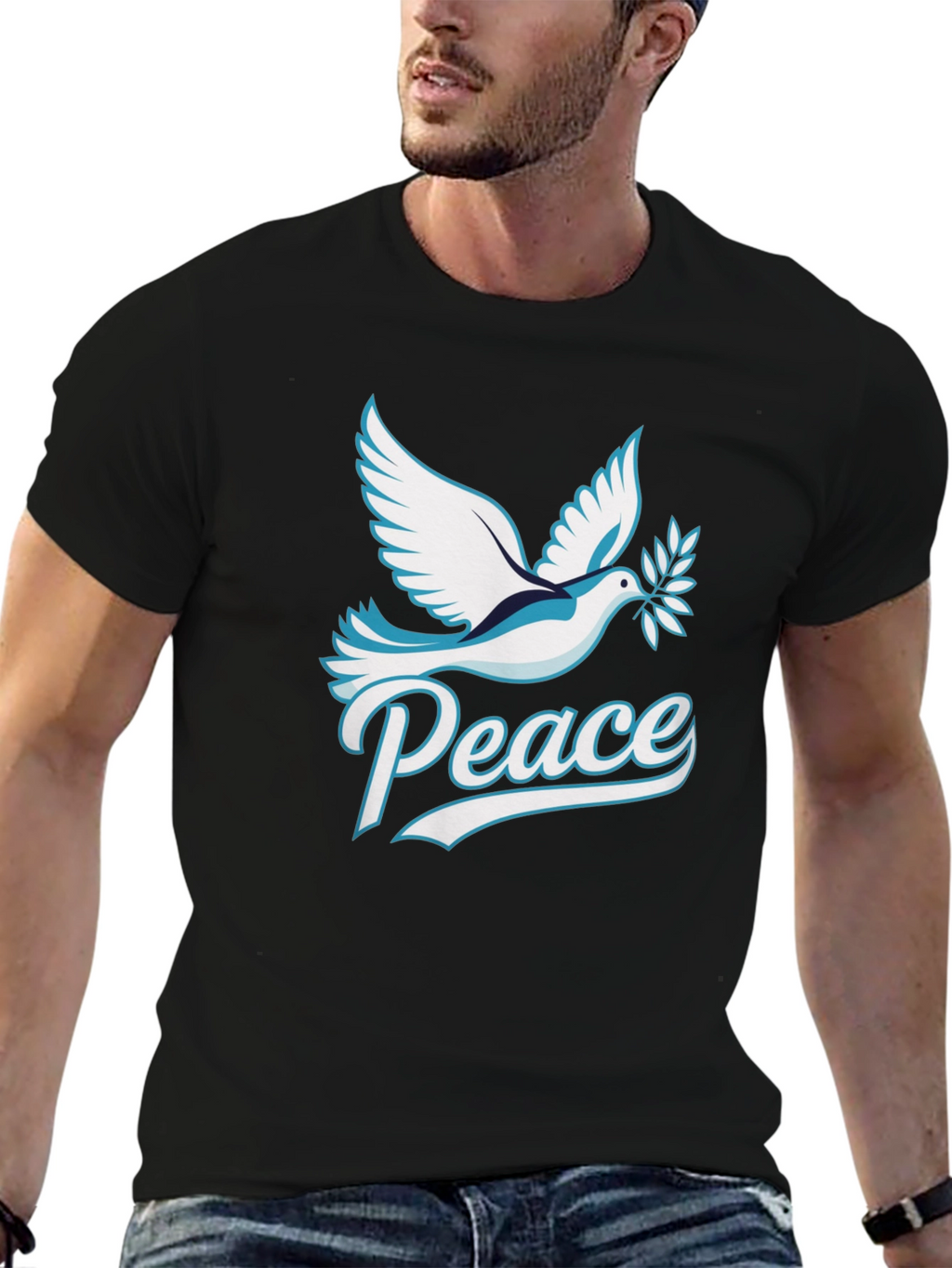 Peace Dove Graphic Tee - Soft Cotton Blend