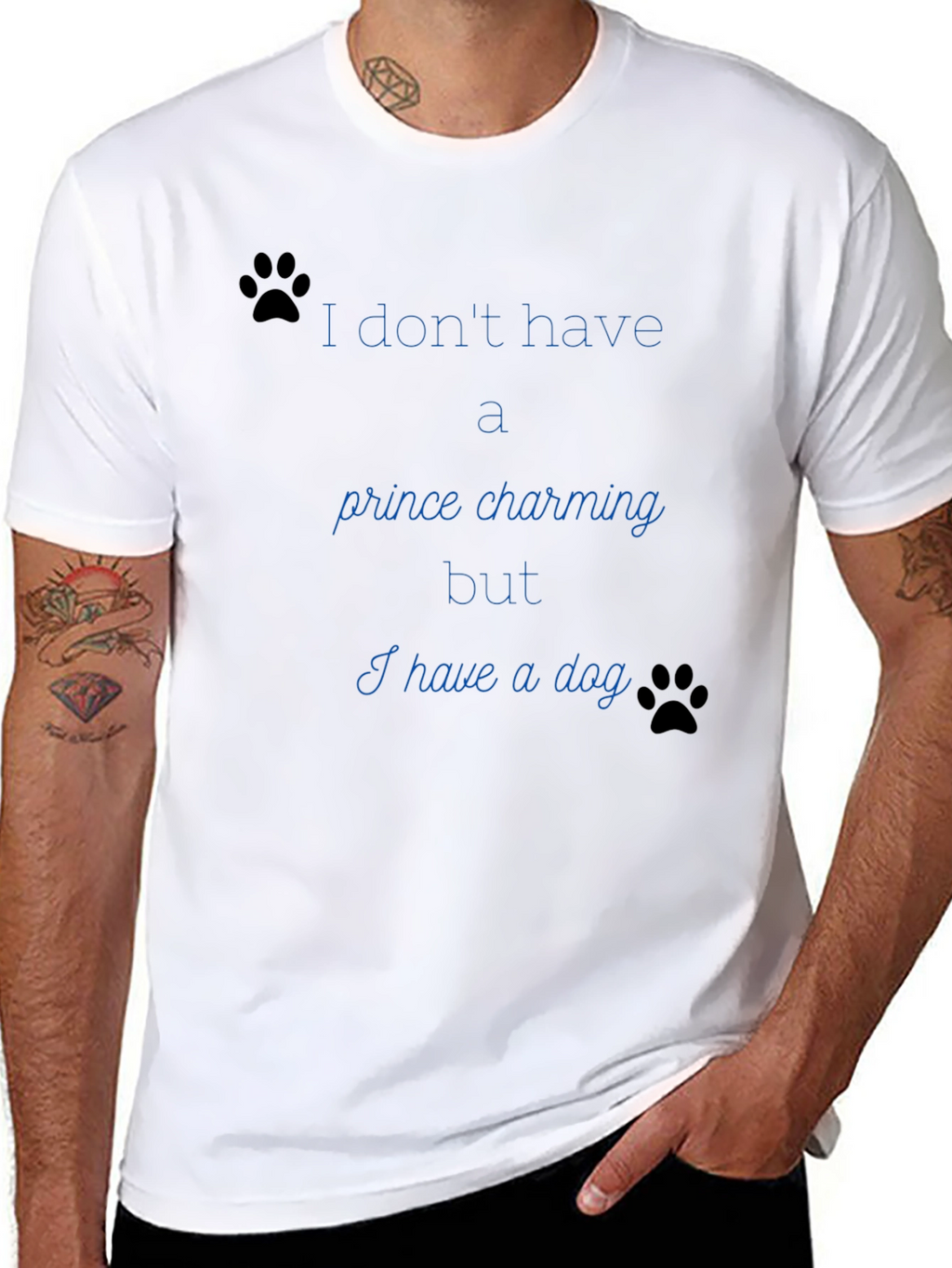 Dog Lover Tee: No Prince Just Paws