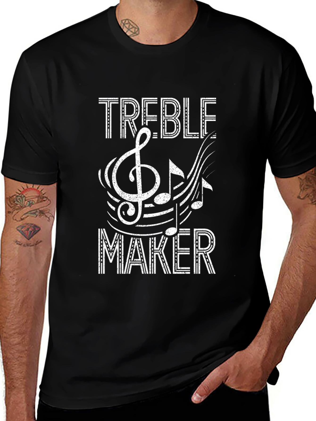 Treble Maker Music T-Shirt - Black Cotton Tee