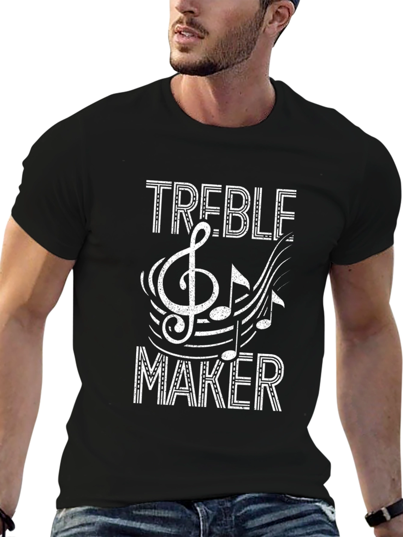 Treble Maker Music T-Shirt - Black Cotton Tee