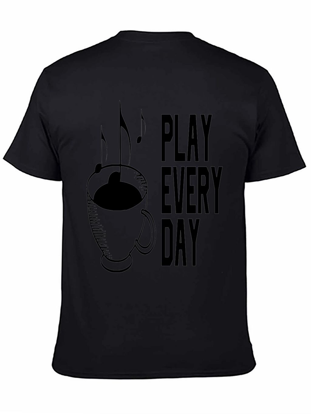 Play Everyday Coffee Music Graphic T-Shirt