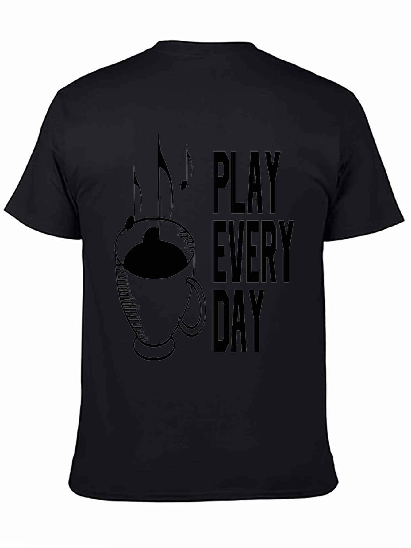 Play Everyday Coffee Music Graphic T-Shirt