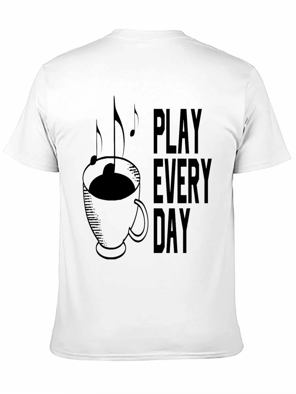 Play Everyday Coffee Music Graphic T-Shirt