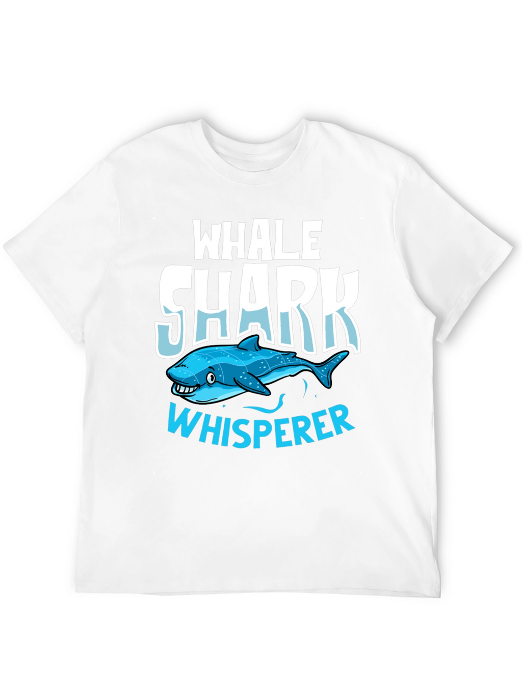 Whale Shark Whisperer Graphic Tee - Black Cotton T-Shirt