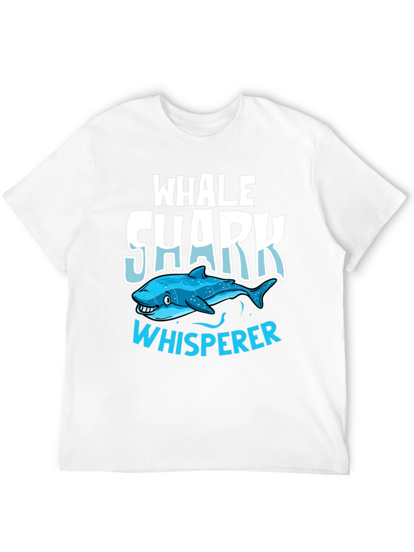 Whale Shark Whisperer Graphic Tee - Black Cotton T-Shirt