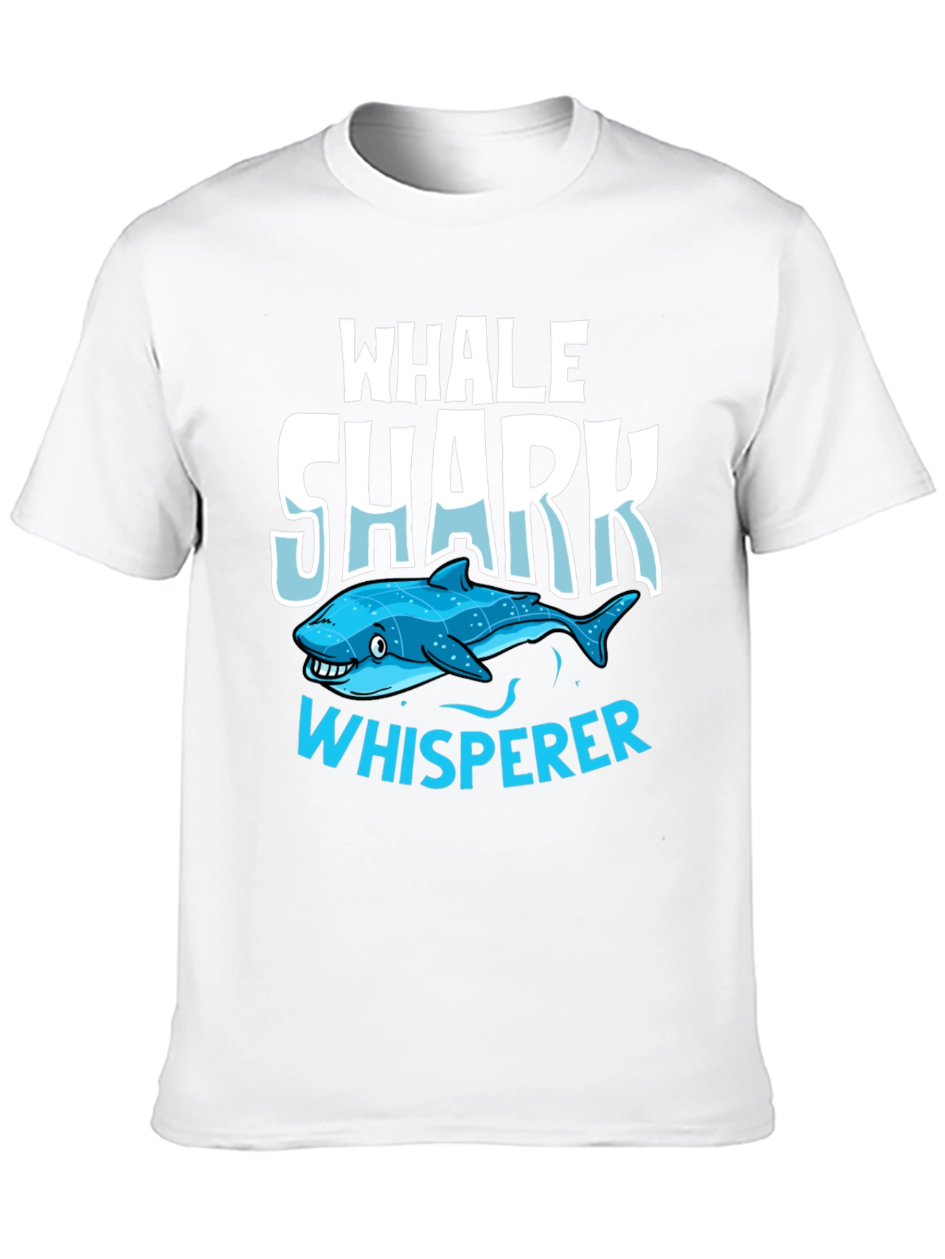 Whale Shark Whisperer Graphic Tee - Black Cotton T-Shirt