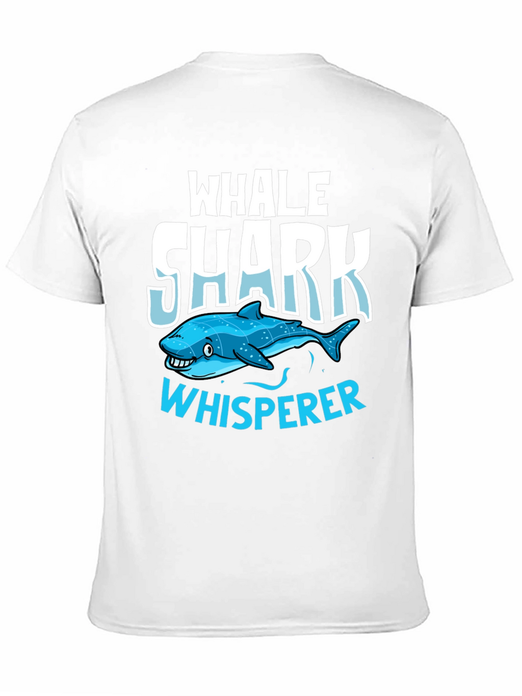 Whale Shark Whisperer Graphic Tee - Black Cotton T-Shirt