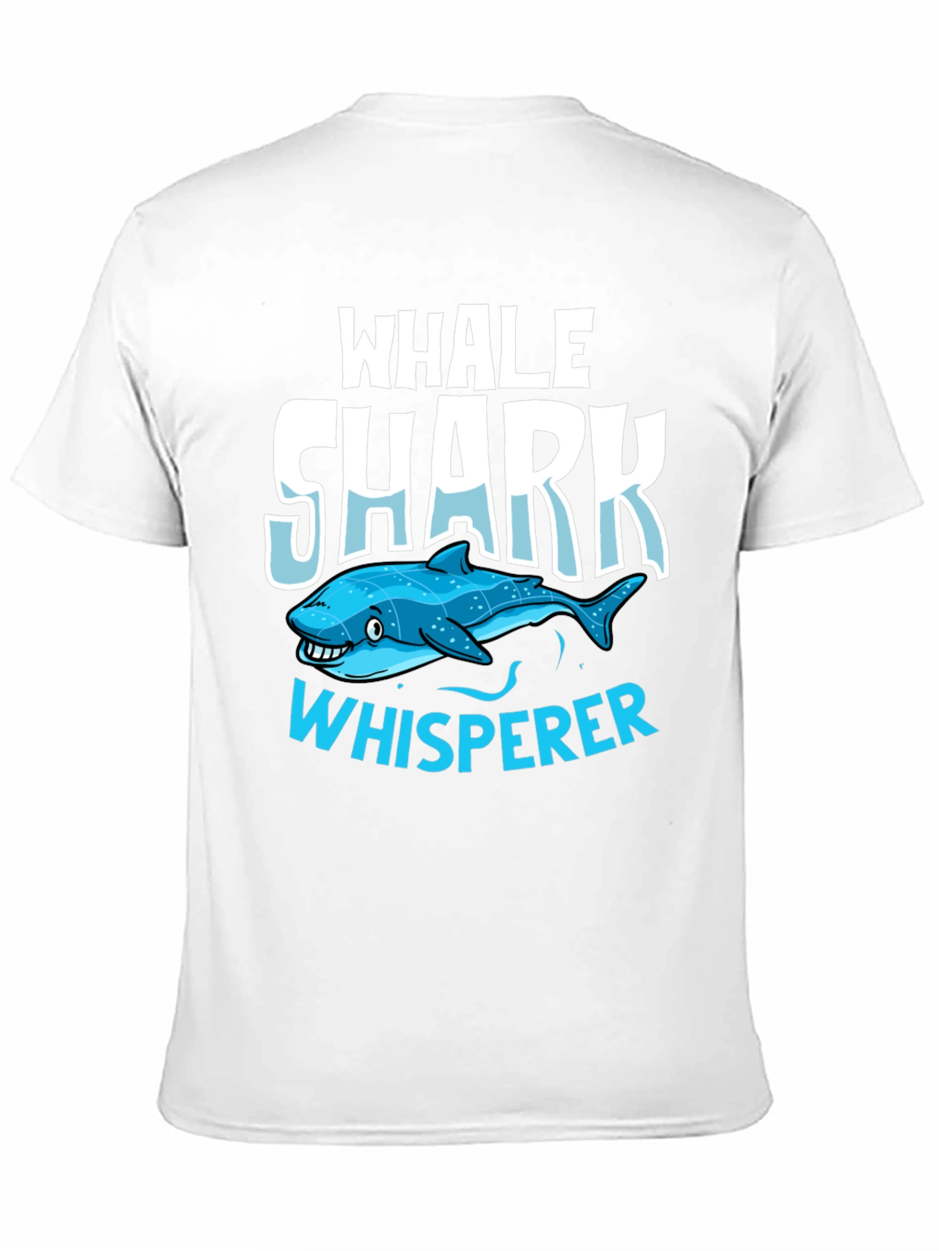 Whale Shark Whisperer Graphic Tee - Black Cotton T-Shirt