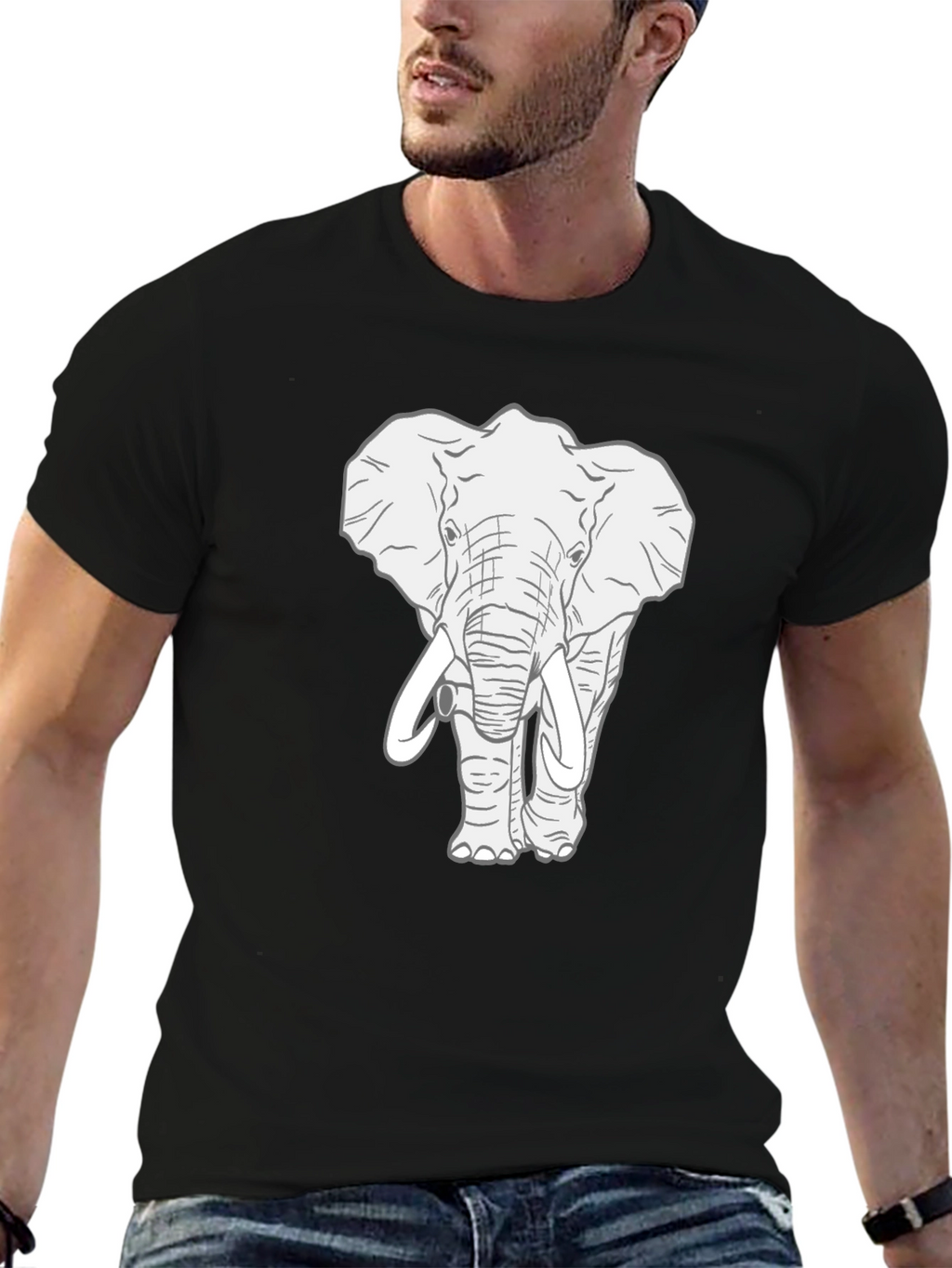 Elephant Graphic Tee - Cool Animal T-Shirt