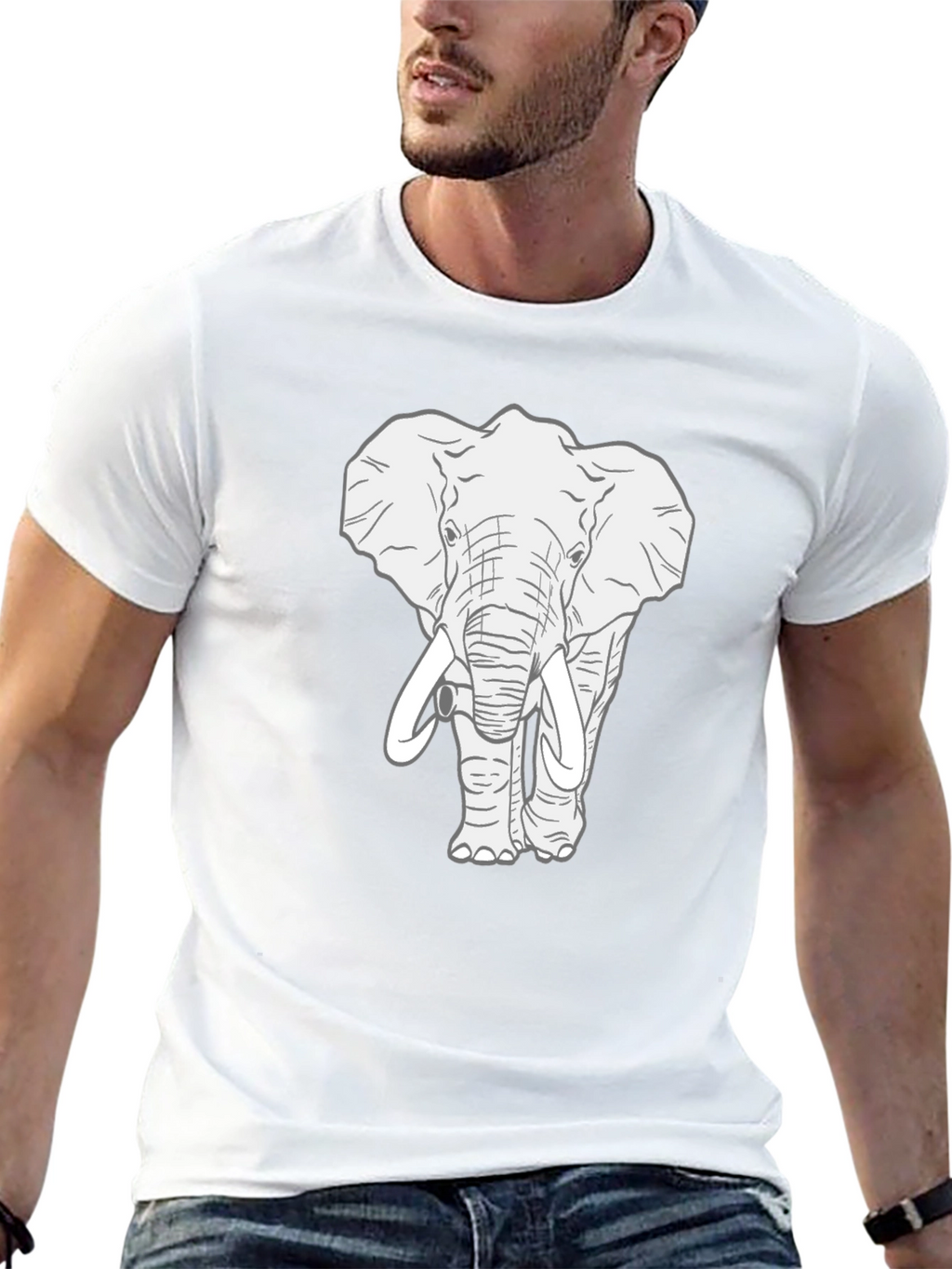 Elephant Graphic Tee - Cool Animal T-Shirt