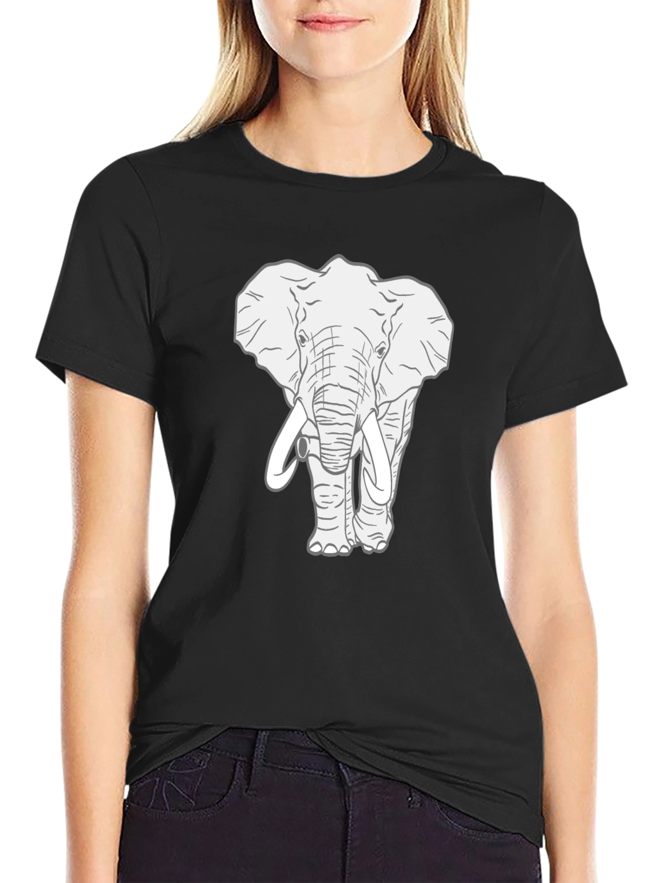 Elephant Graphic Tee - Cool Animal T-Shirt