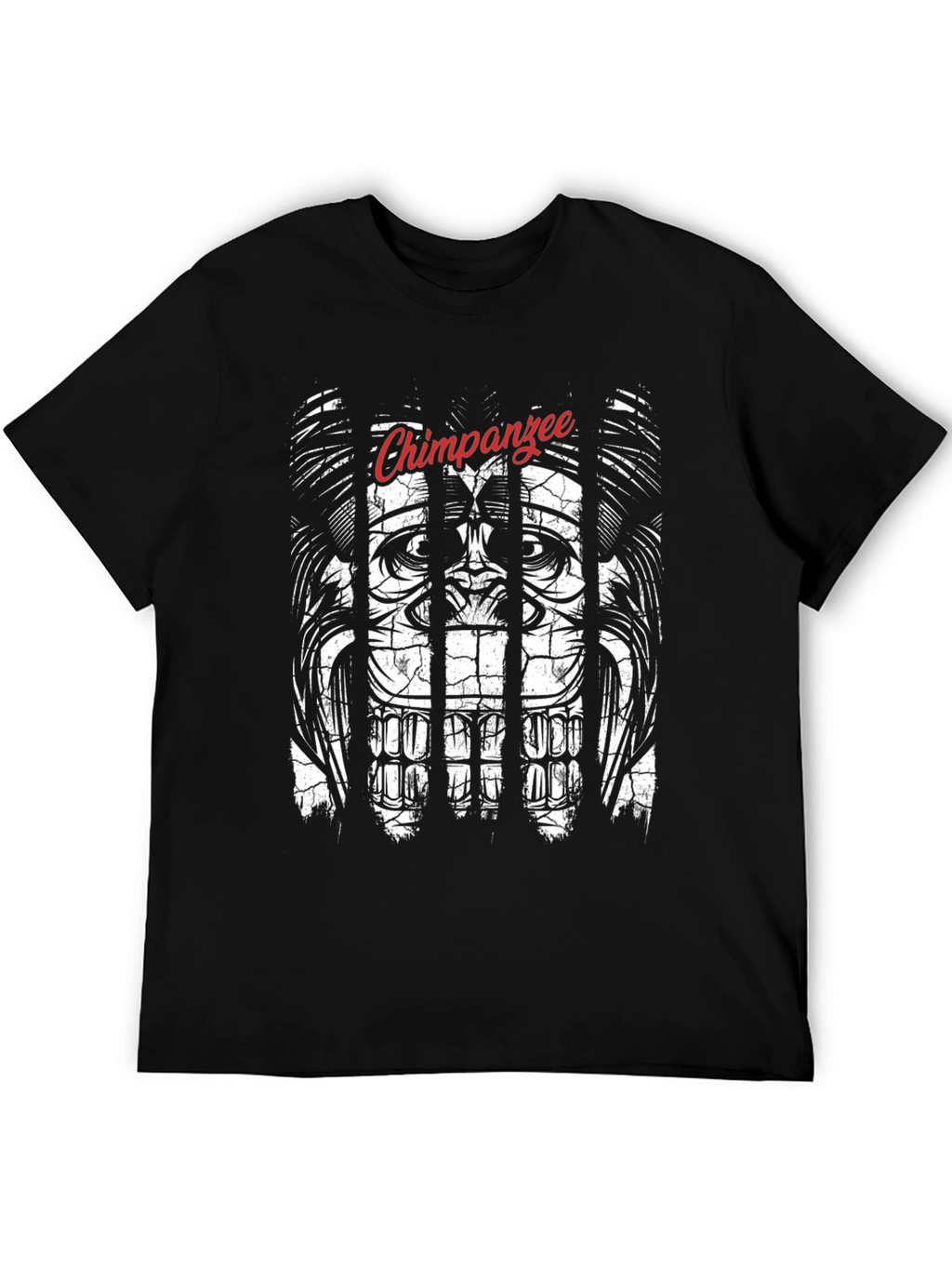 Chimpanzee Behind Bars Graphic Tee