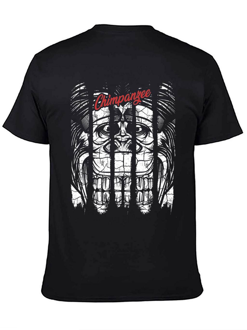 Chimpanzee Behind Bars Graphic Tee