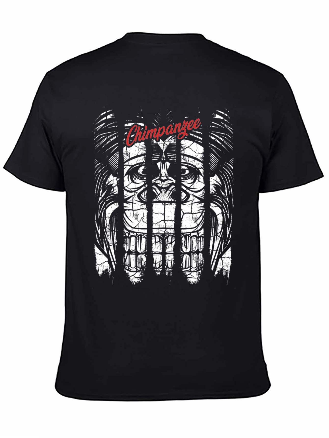 Chimpanzee Behind Bars Graphic Tee