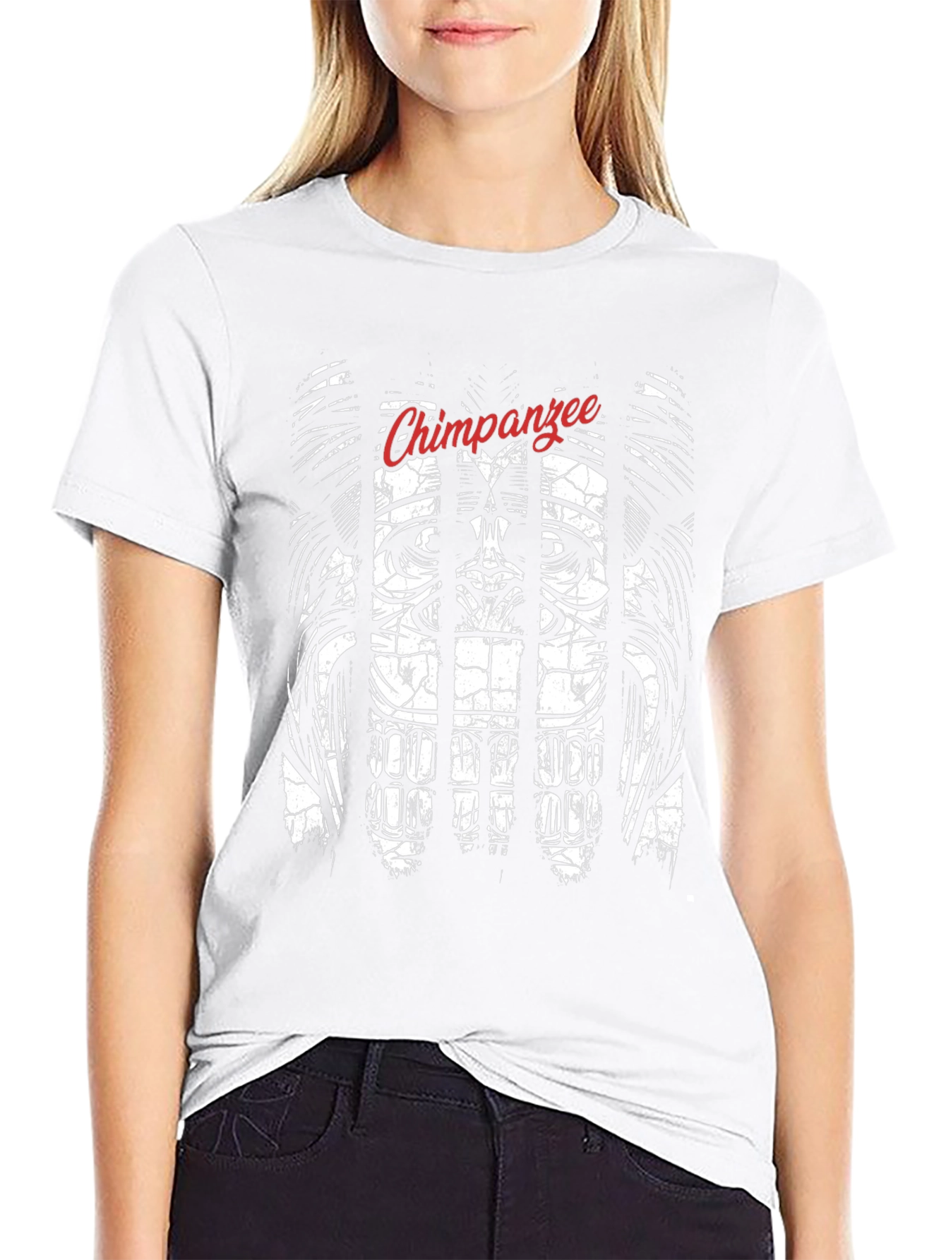 Chimpanzee Behind Bars Graphic Tee