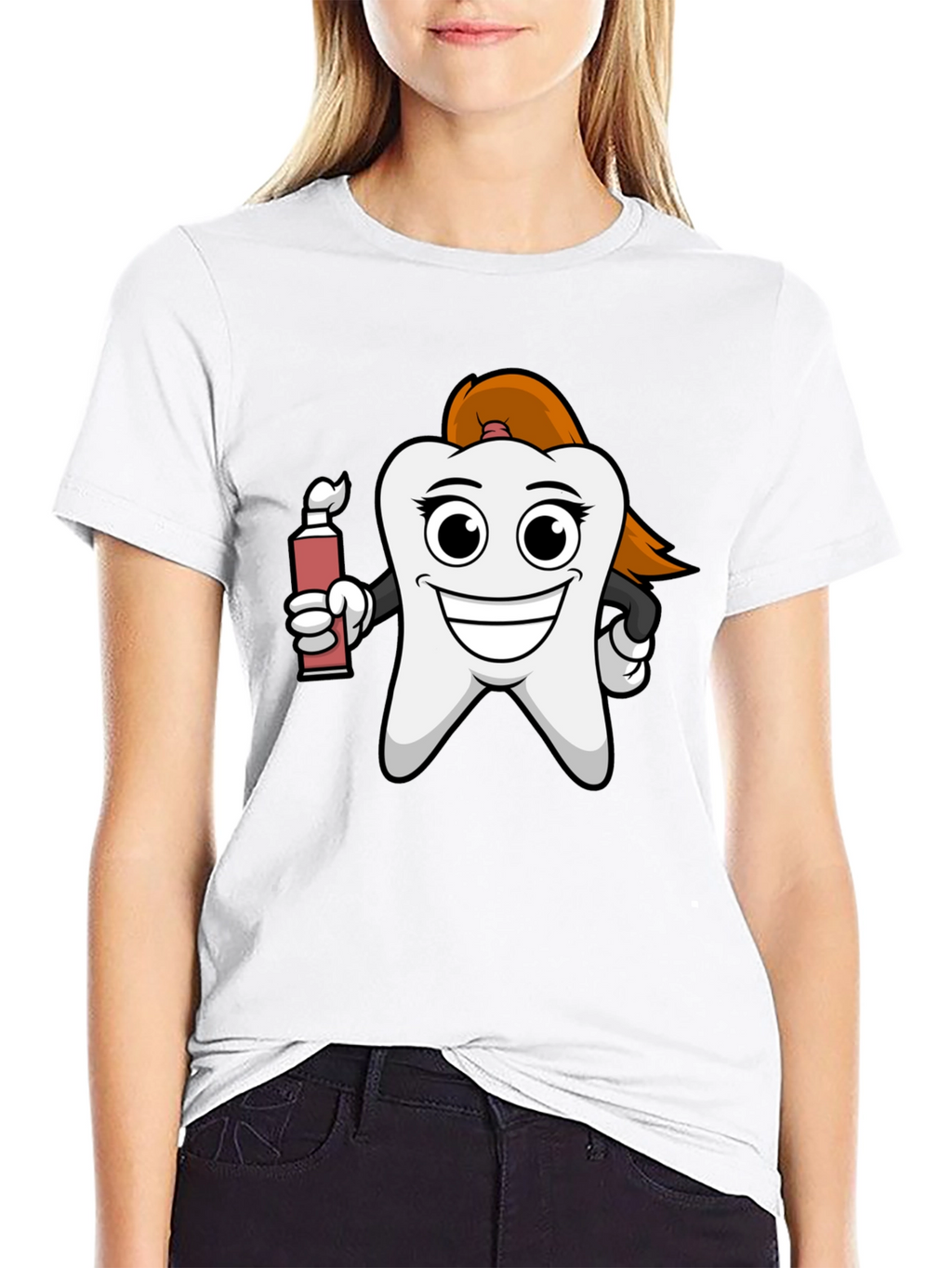 Dental Humor T-Shirt - Cartoon Tooth Design