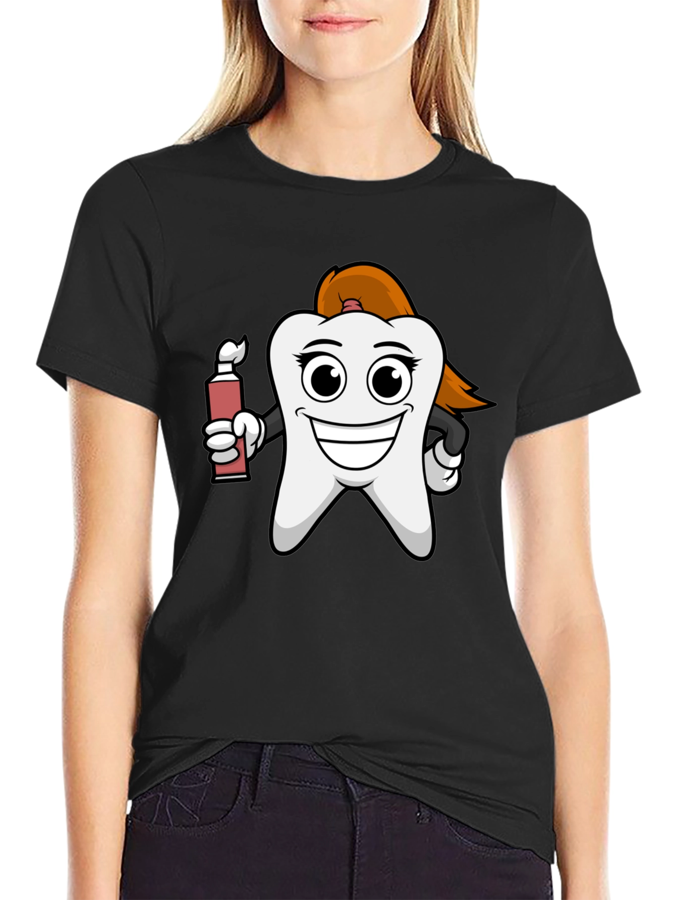 Dental Humor T-Shirt - Cartoon Tooth Design