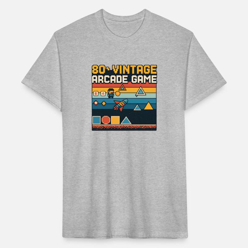 80s Vintage Arcade Game - Retro Pixel Art Design