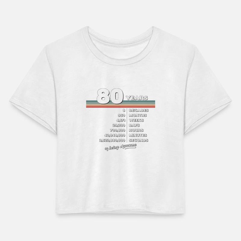 80th Birthday Vintage 80 Years Old Retro 960