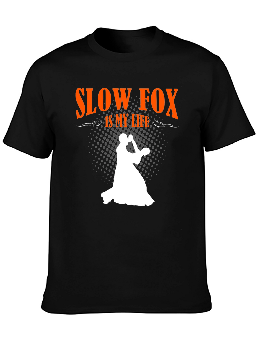 Slow Fox is My Life Black T-Shirt