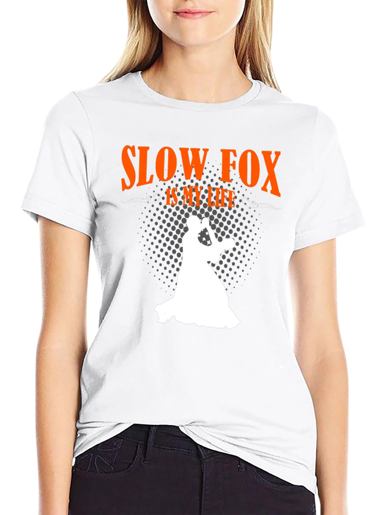 Slow Fox is My Life Black T-Shirt