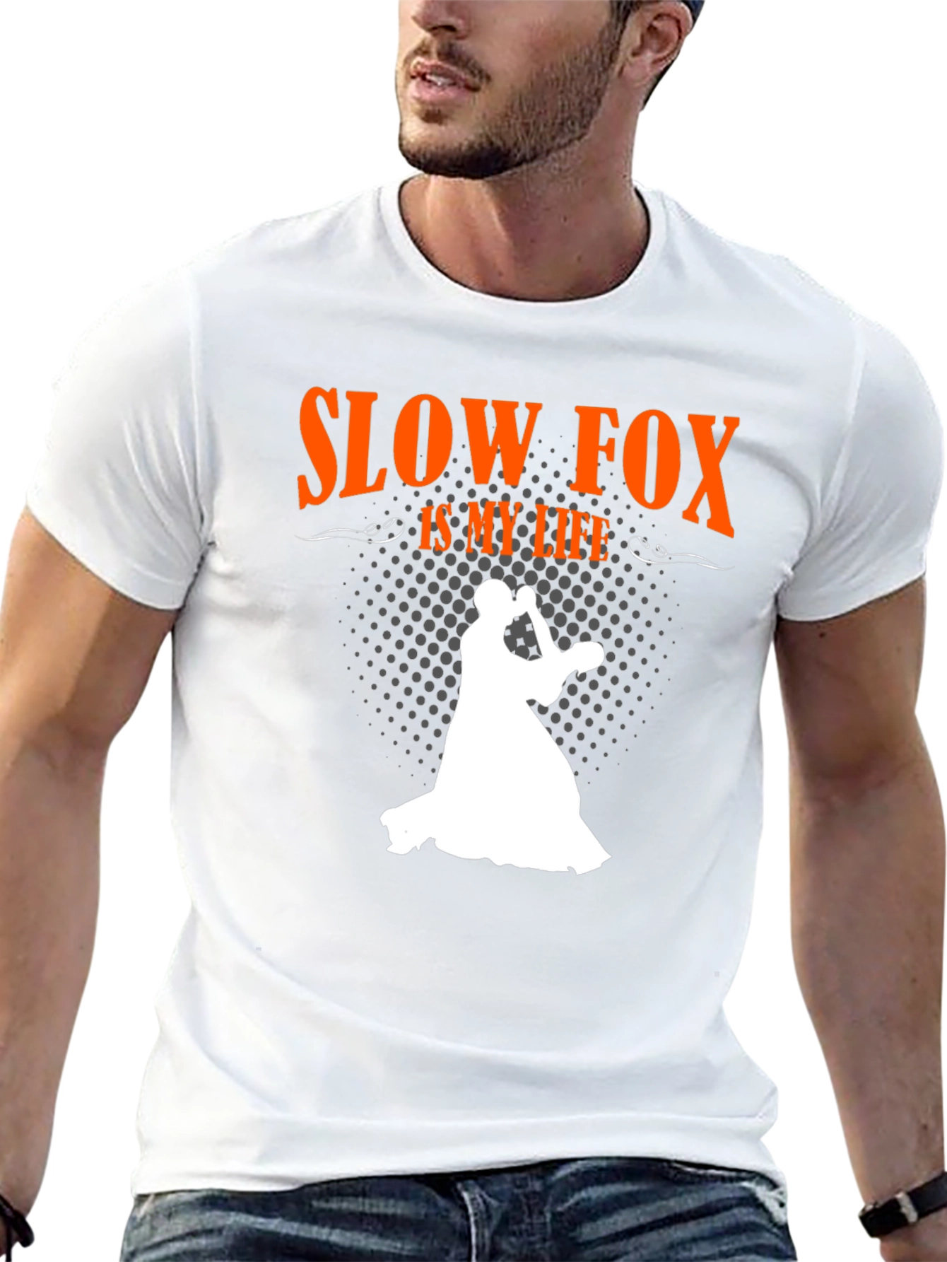 Slow Fox is My Life Black T-Shirt