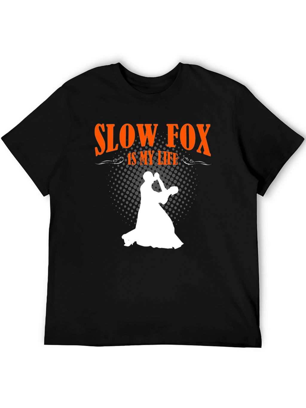Slow Fox is My Life Black T-Shirt