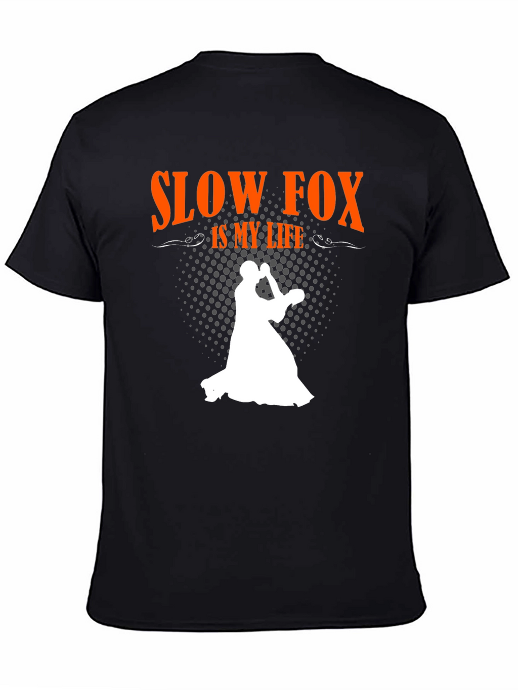 Slow Fox is My Life Black T-Shirt