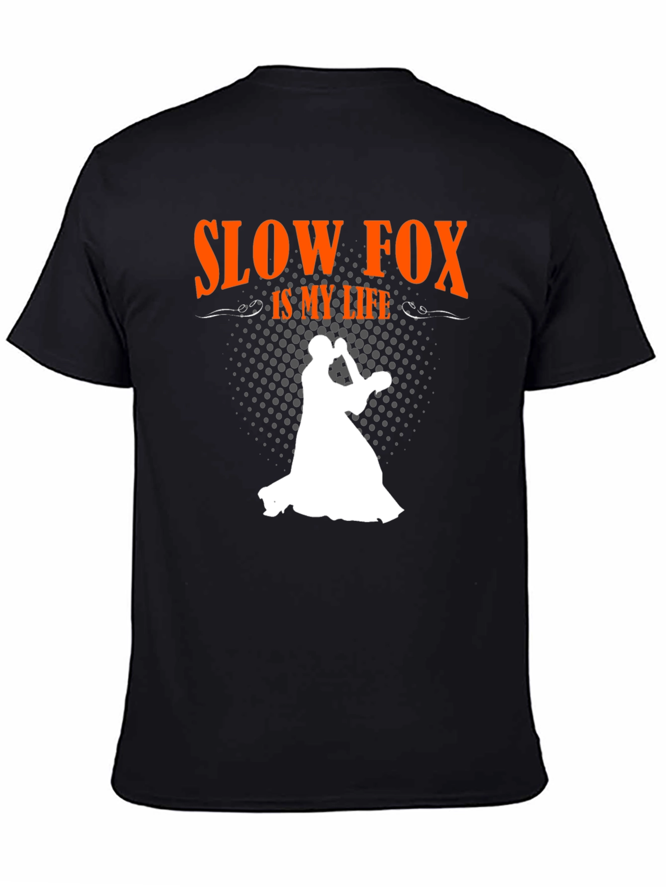 Slow Fox is My Life Black T-Shirt