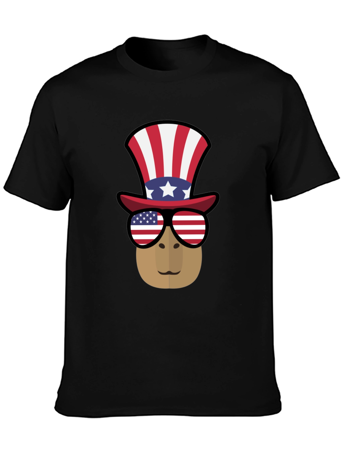 Patriotic Platypus T-Shirt - USA Themed Graphic Tee