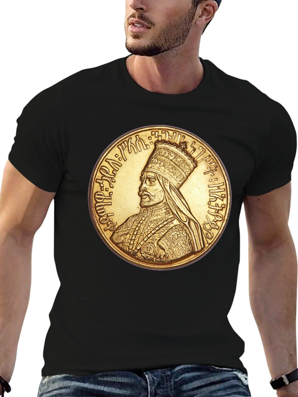Ethiopian Emperor T-Shirt - Black