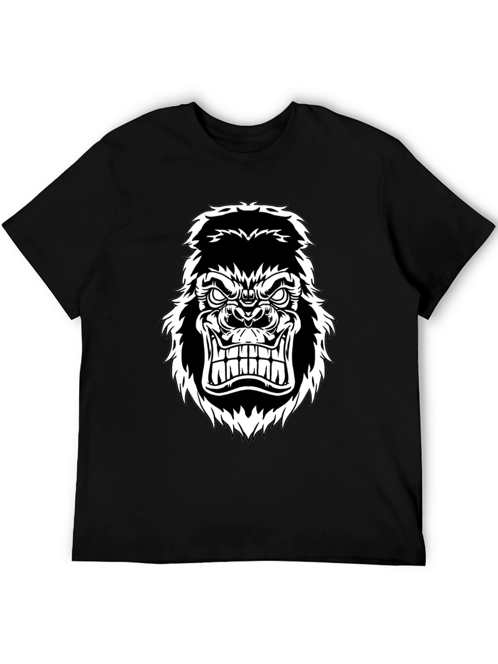 Mens Gorilla Graphic Tee - Black