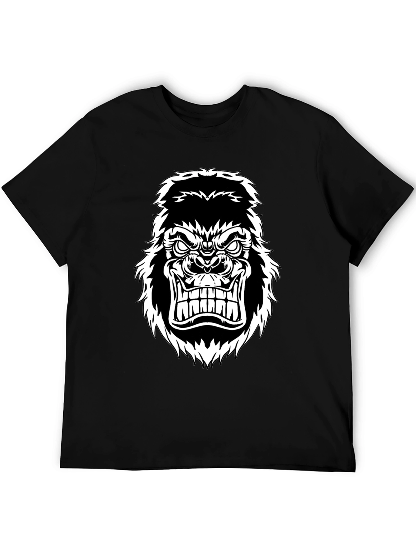 Mens Gorilla Graphic Tee - Black